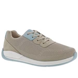 NEW DREW women terrain shoes in taupe / teal mesh combo